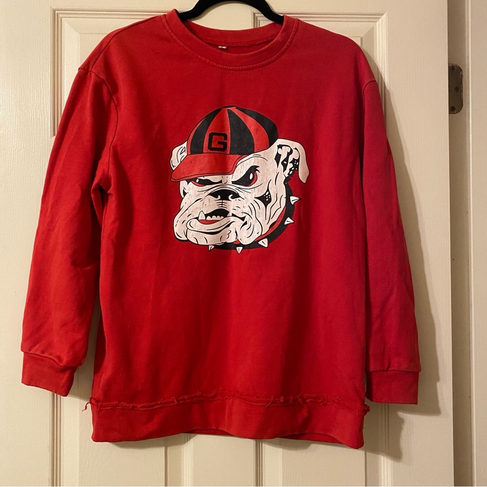 Georgia Bulldogs Sweatshirt - Vintage Look, Size S